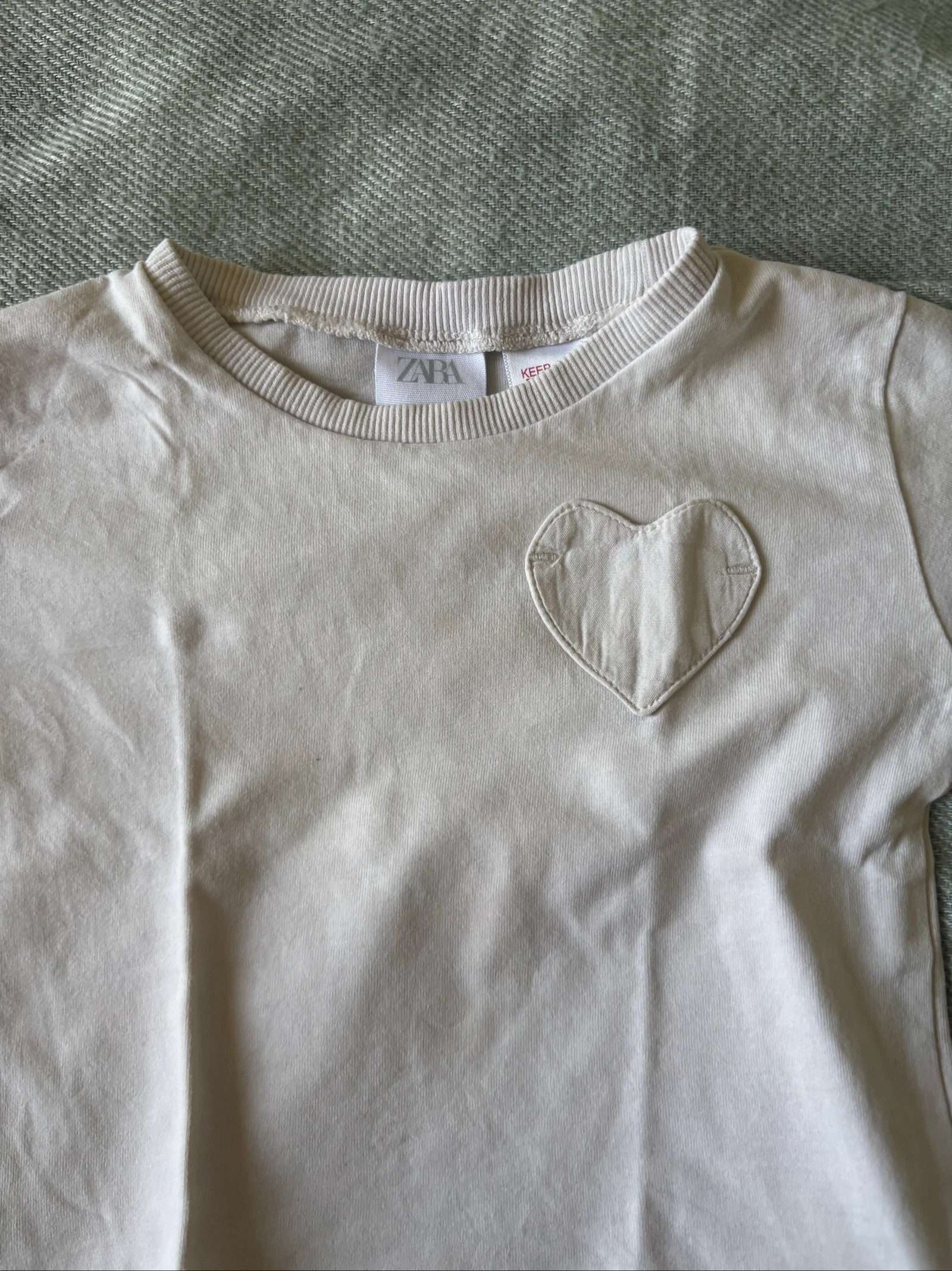 Cream heart pullover - Zara - 6/9 months - 74 cm – photo 2